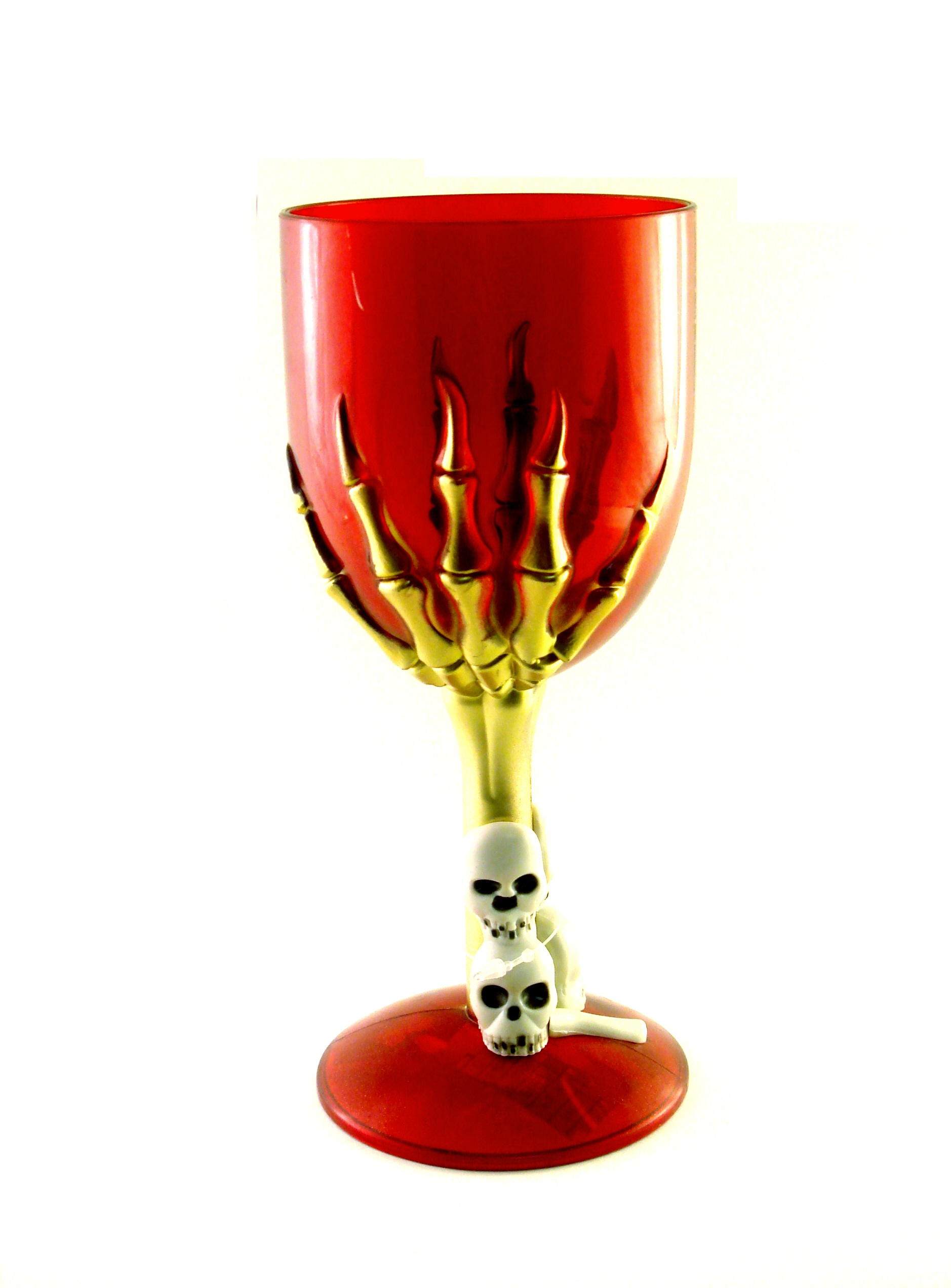 Skeleton Hand Goblet - Red (5 goblets)