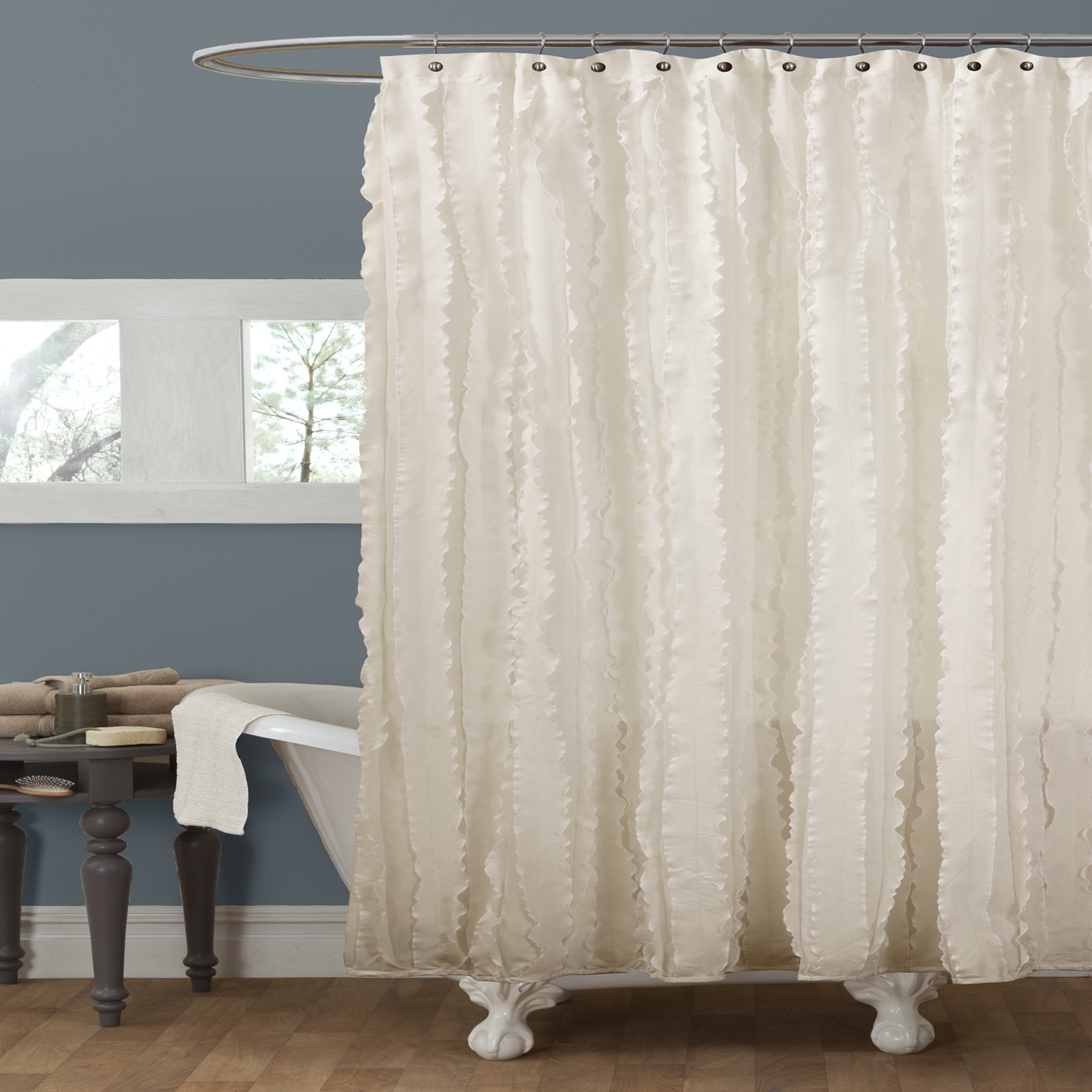 Modern Chic Ivory Shower Curtain
