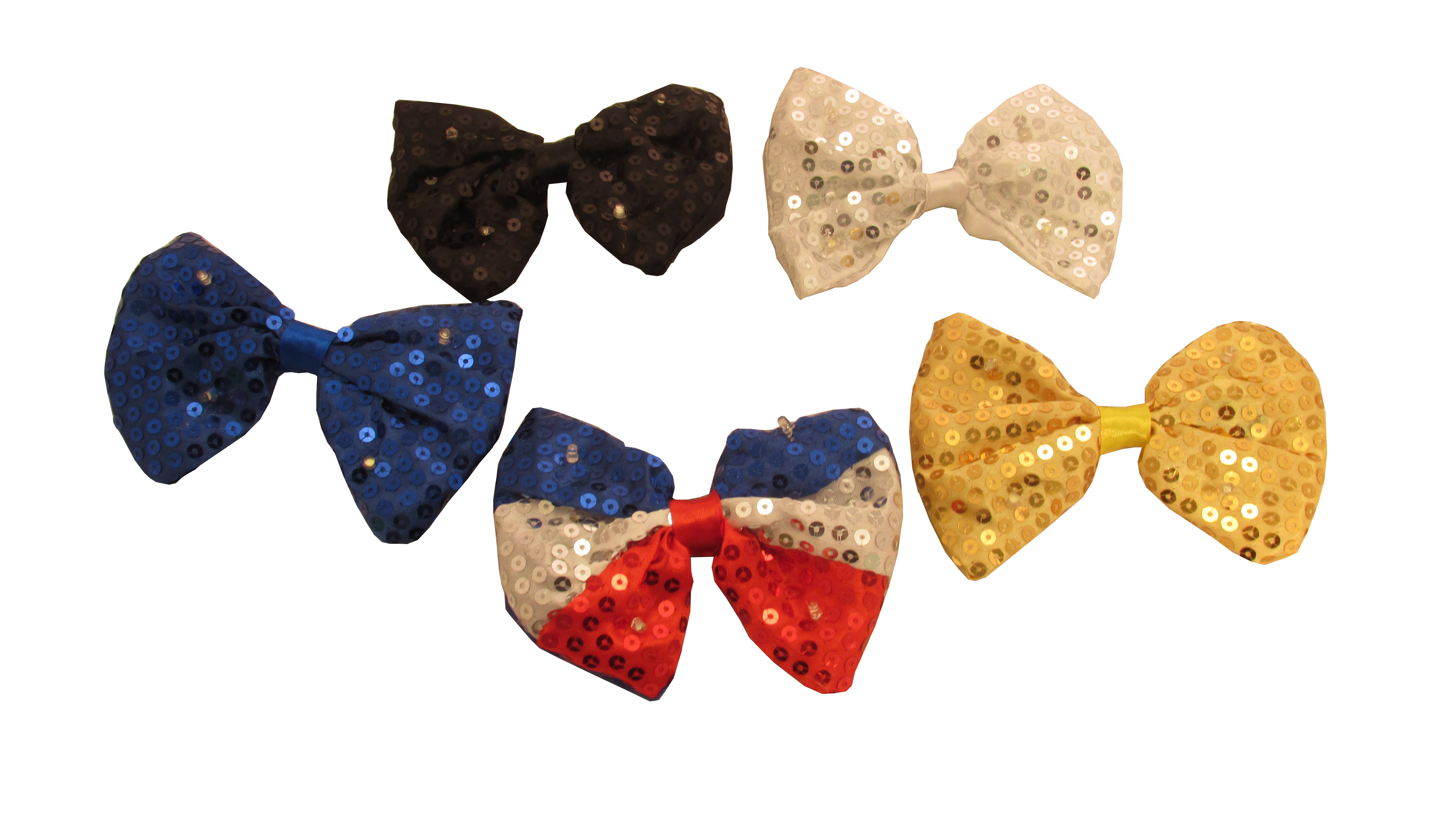Light Up Sequin Bow Tie - Assorted (set of 4)