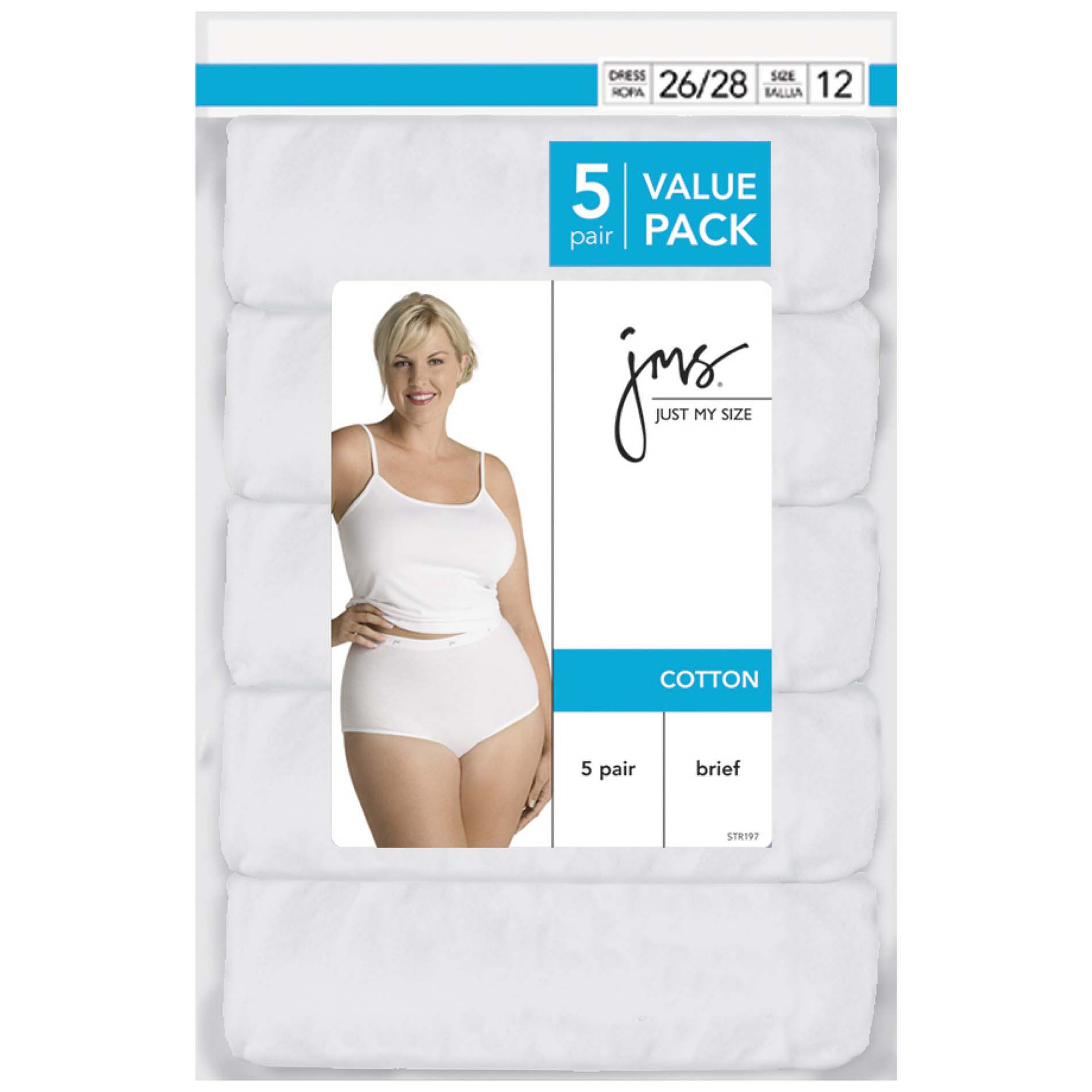 Just My Size Women's 5-Pack Cotton Briefs at Kmart.com