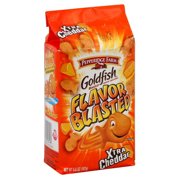 Goldfish Flavor Blasted Crackers, Baked Snack, Xtra Cheddar, 6.6 oz (187 g)                                                      at mygofer.com