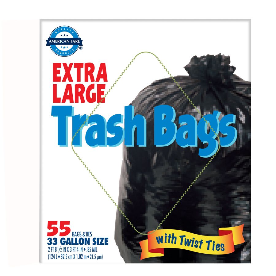 American Fare 33 Gallon Trash Bags 55 Count at Kmart.com