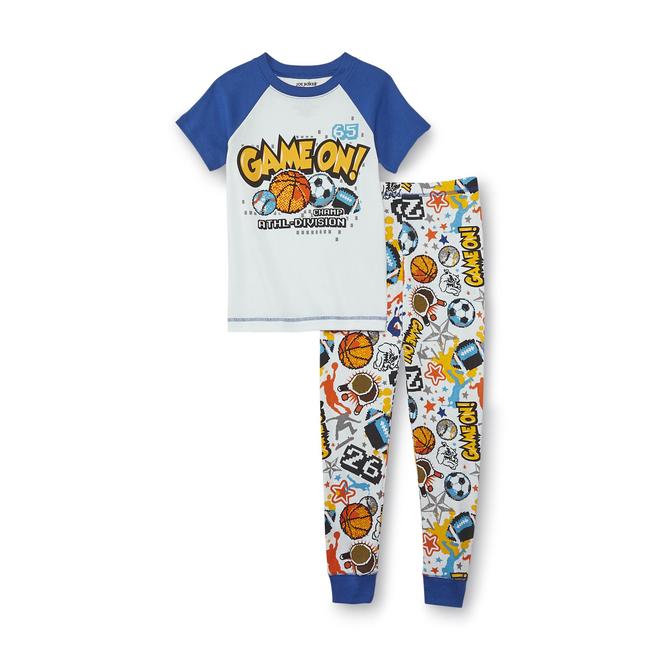 Joe Boxer Boy's Pajama Shirt & Pants Game On