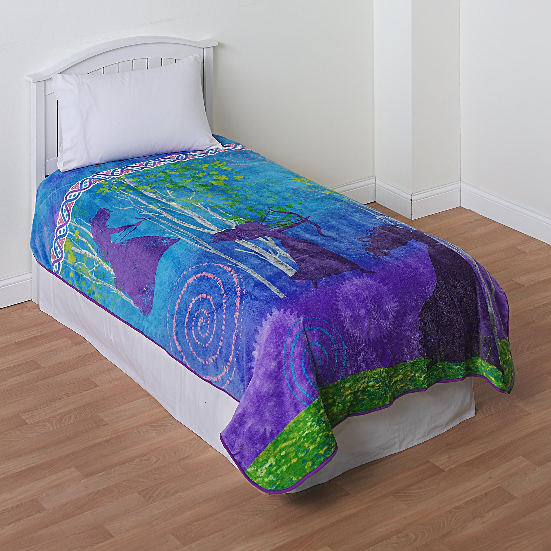 Disney Brave Fleece Blanket Princess Merida Home Bed