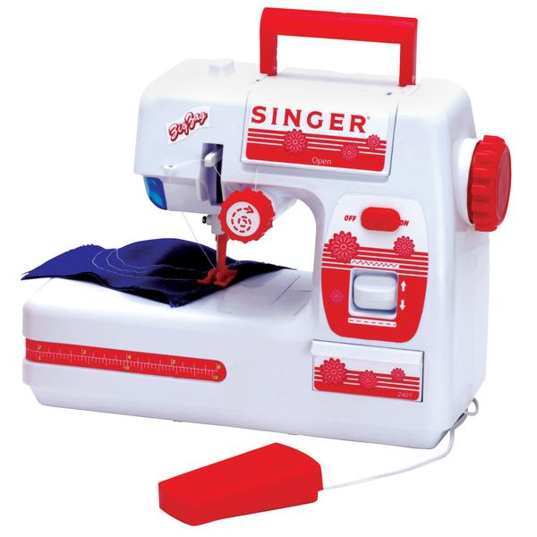 Singer Battery Operated Zigzag Chain Stitch Sewing Machine Dark Pink Toys & Games Arts