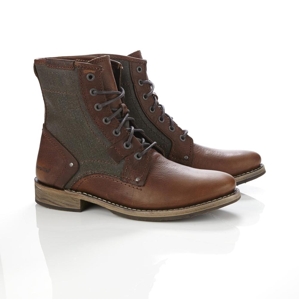 Cat Footwear Men's Abe Brown Leather Dress Boot