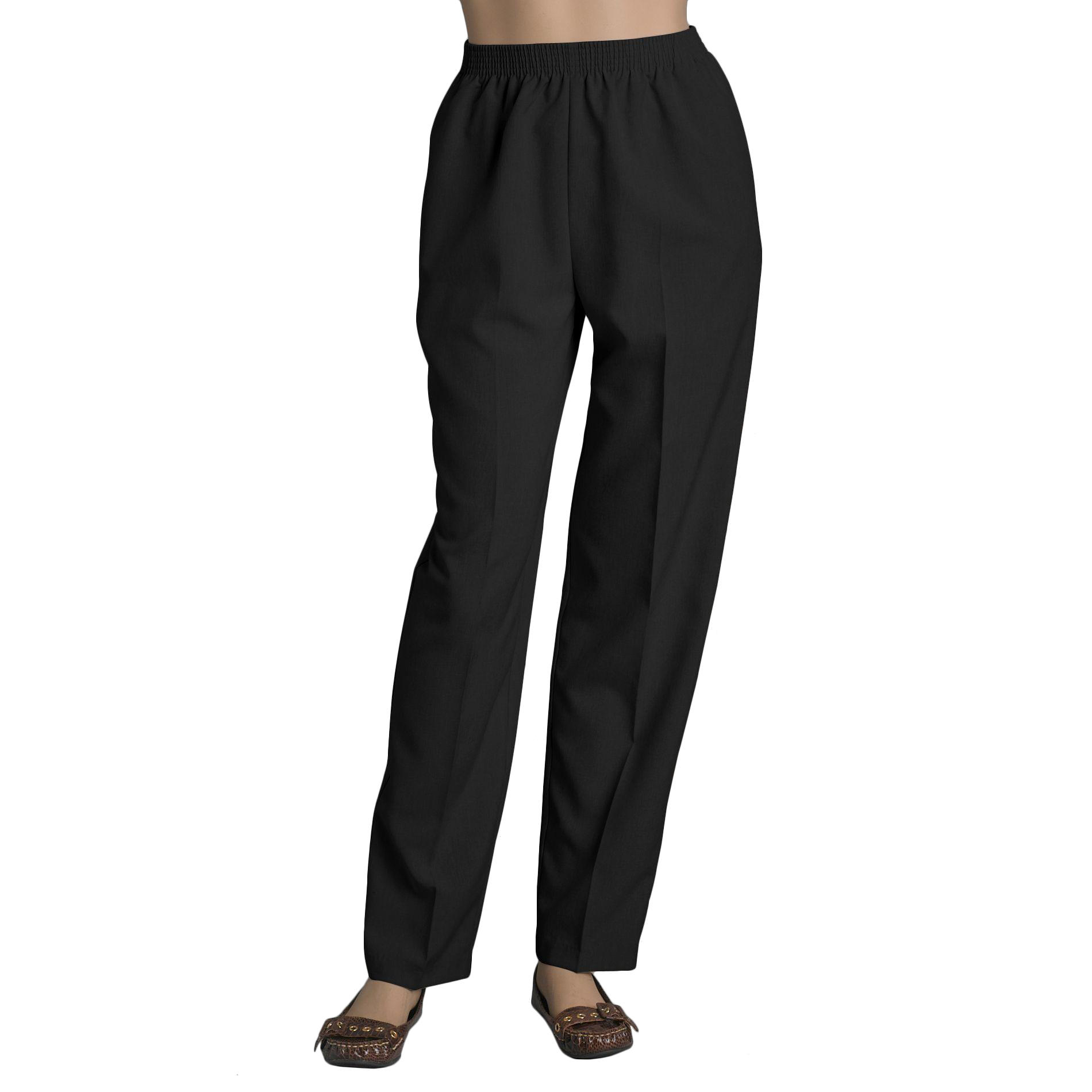 Monterey Canyon Women's Pull-On Pants - Petite Black Onyx 4
