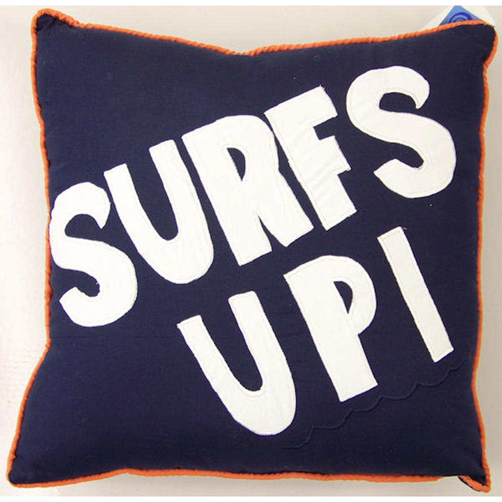 Catch a Wave Surfs Up Pillow.