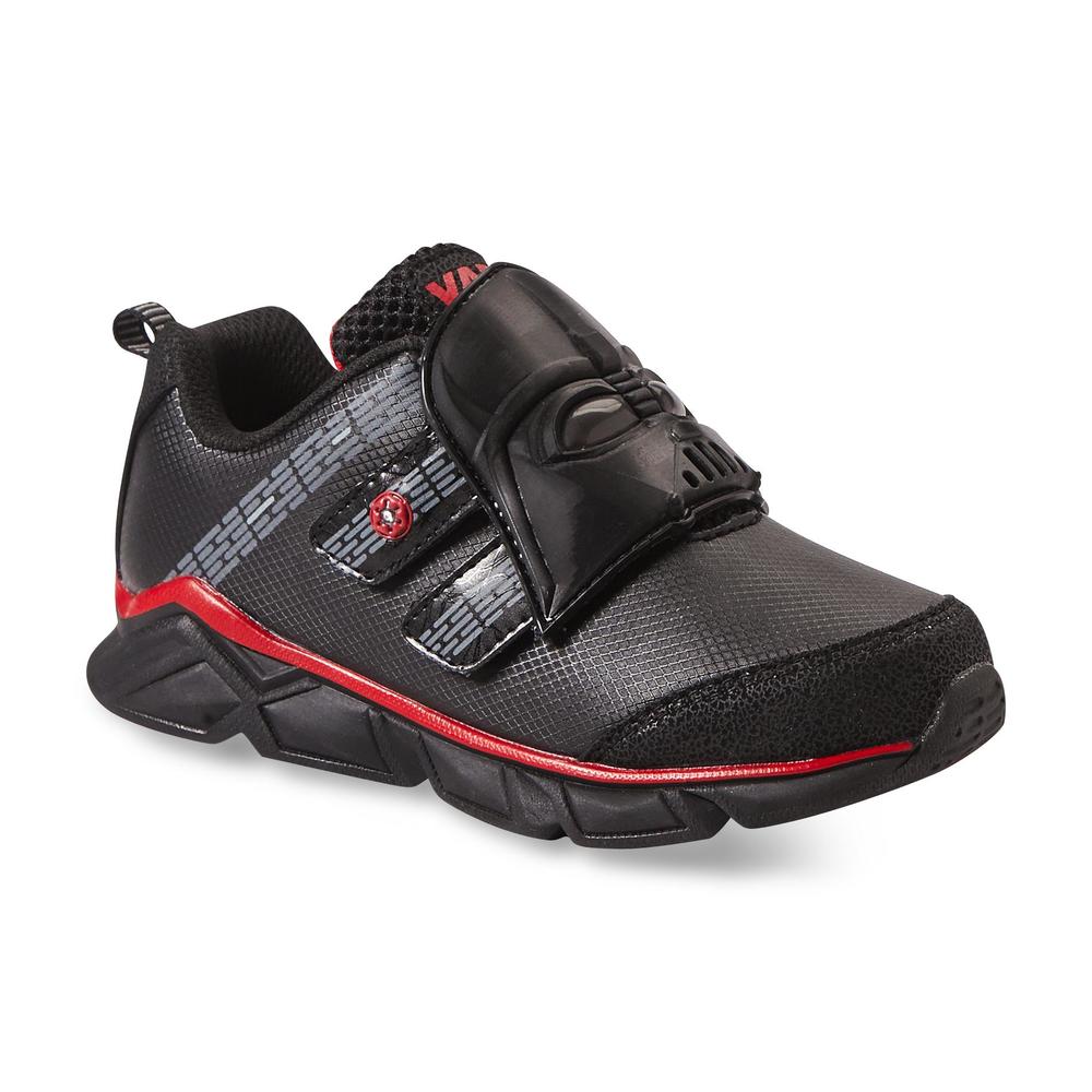 Boy's Darth Vader Black/Red Light-Up Athletic Shoe