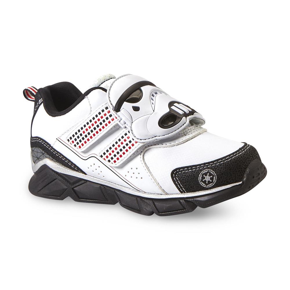 Boy's Stormtrooper White/Black Light-Up Athletic Shoe