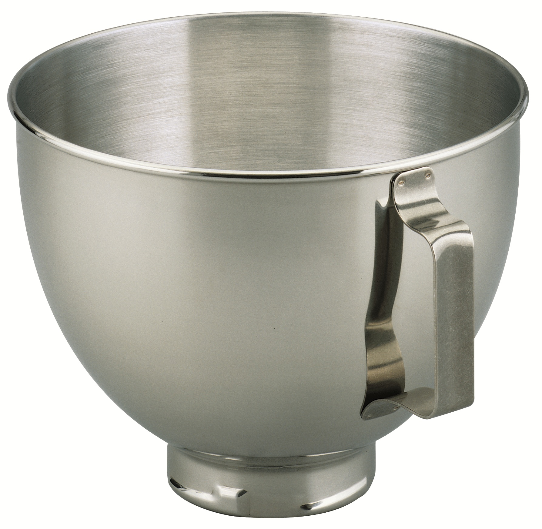 4.5-Quart Polished Stainless Steel Bowl with Handle