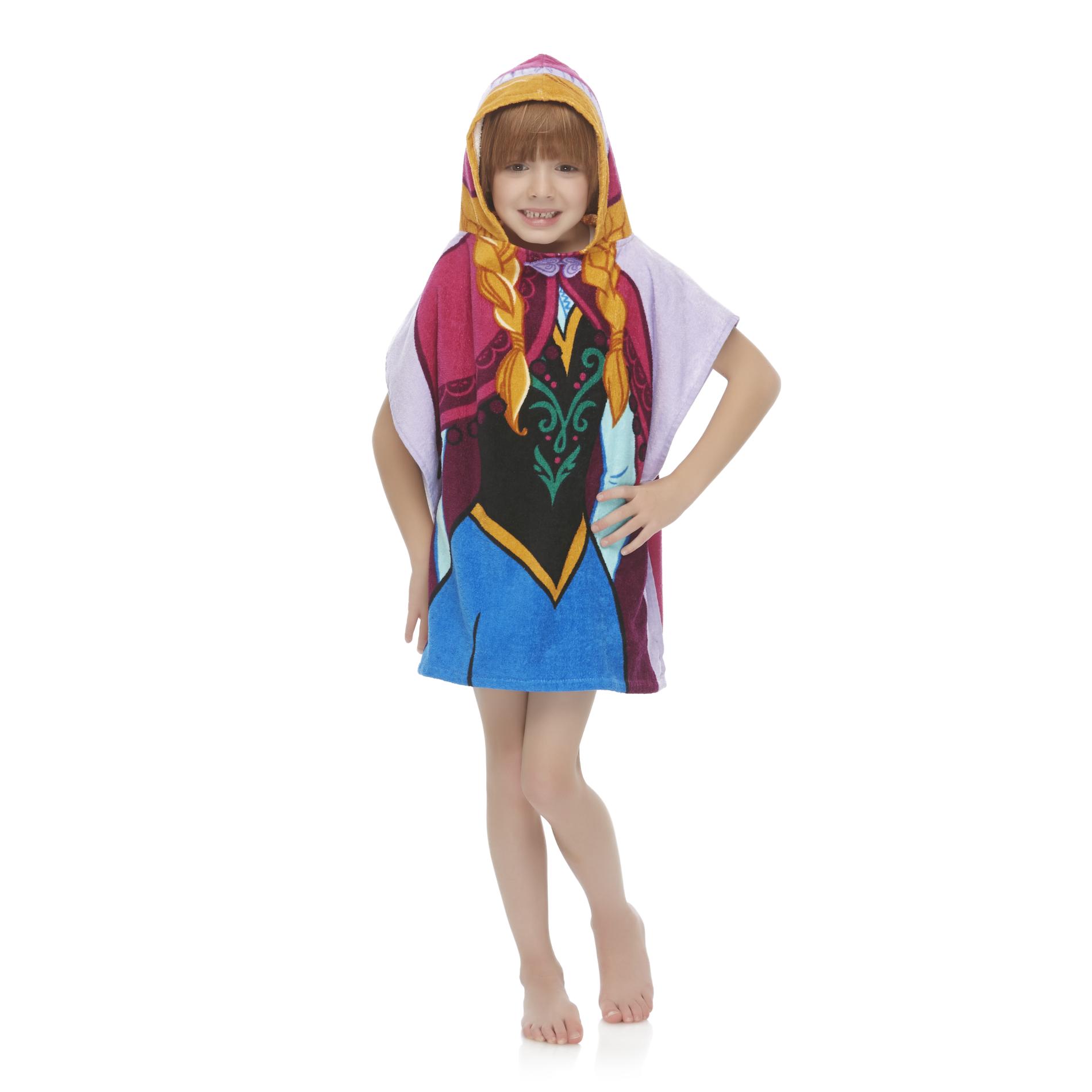 UPC 032281682064 product image for Disney Frozen Girl's Hooded Towel Poncho - Anna | upcitemdb.com