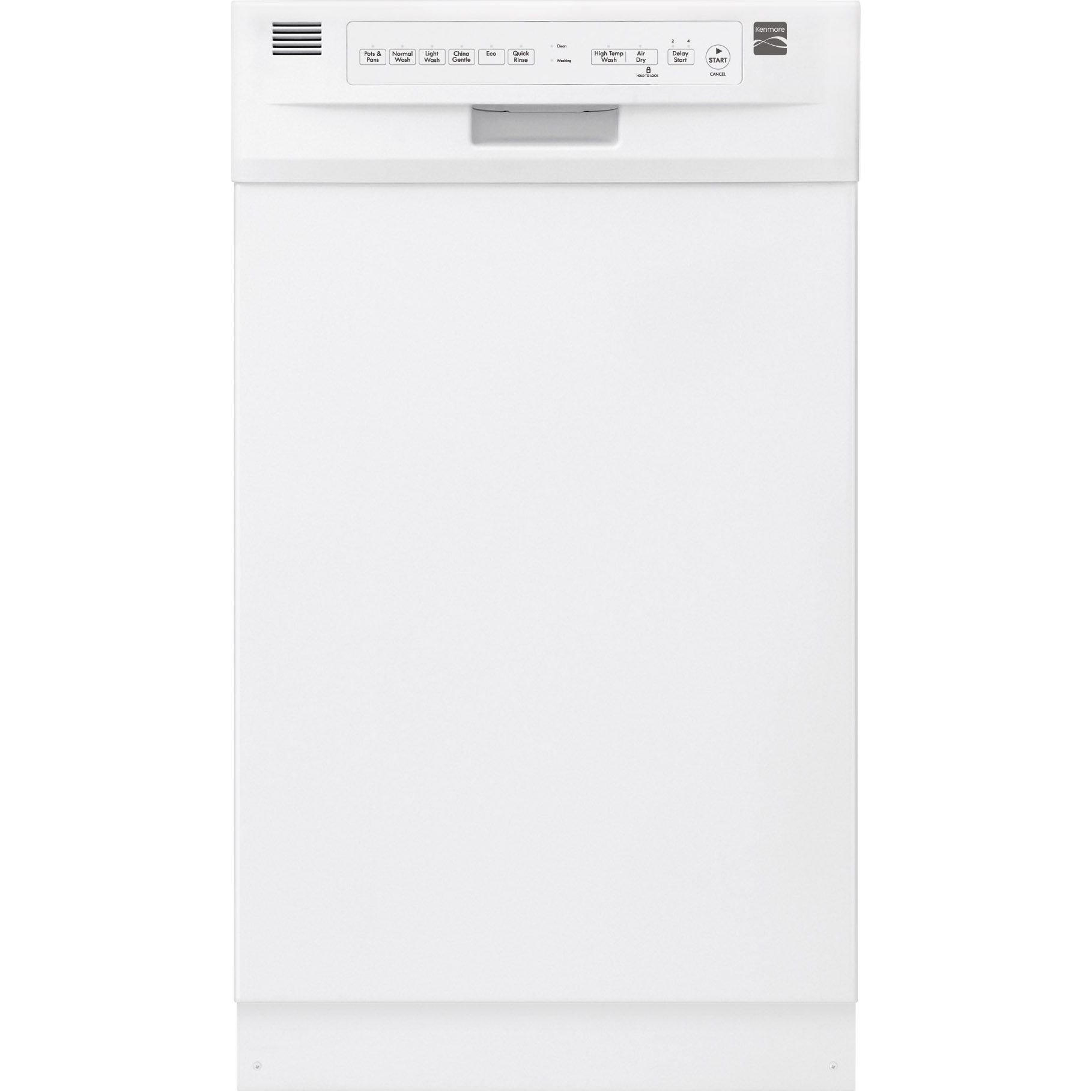 Kenmore 14662 18" BuiltIn Dishwasher White Sears Outlet