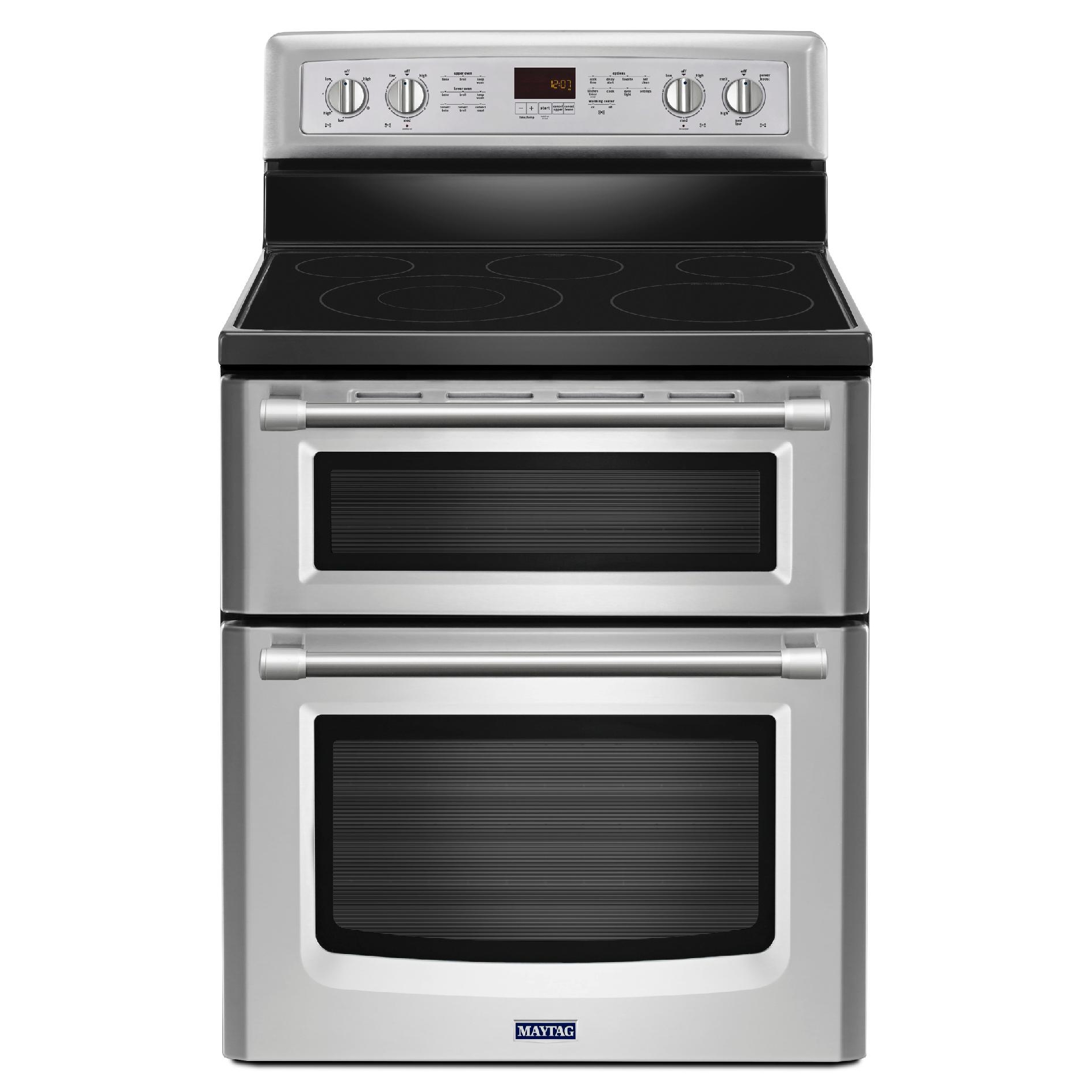 Maytag Met8720ds 67 Cu Ft Electric Double Oven Range Stainless