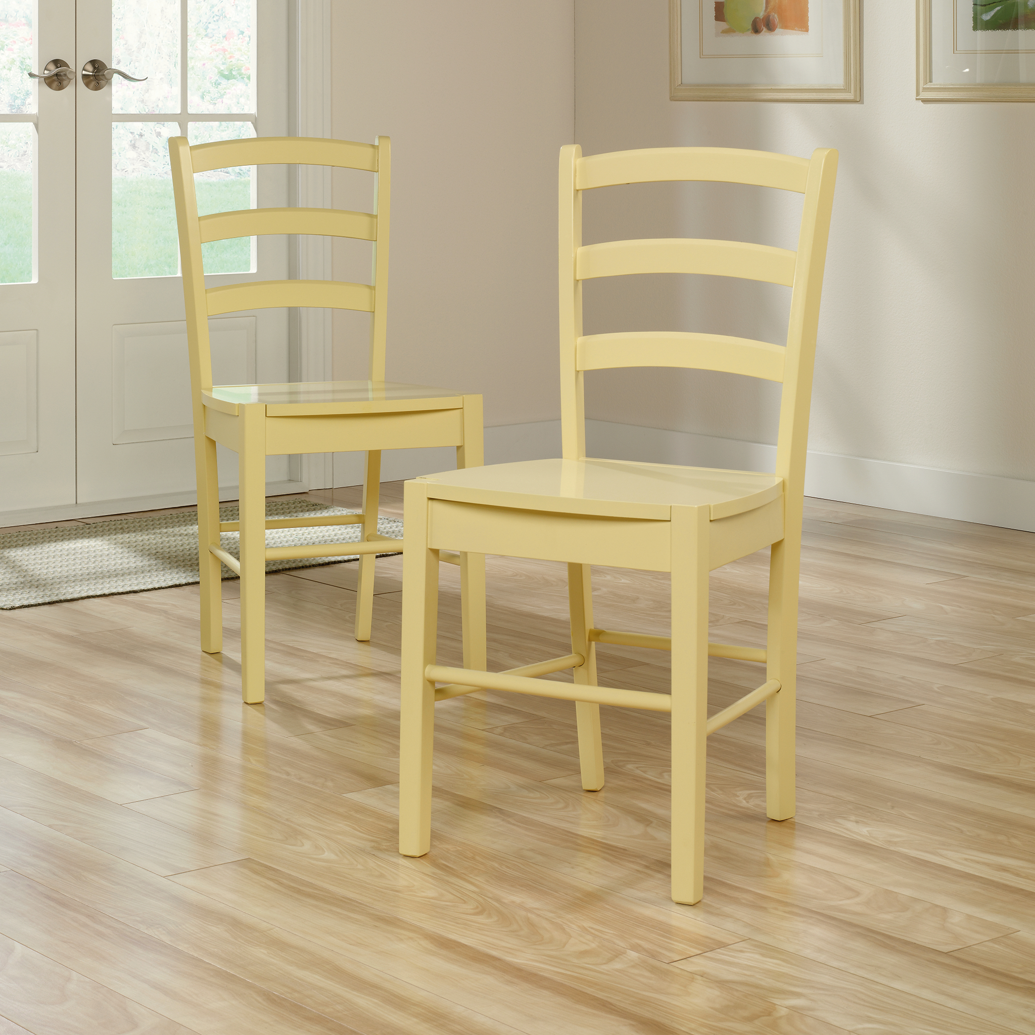 Original Cottage Ladder Back Chair Set of 2 - Mellon Yellow