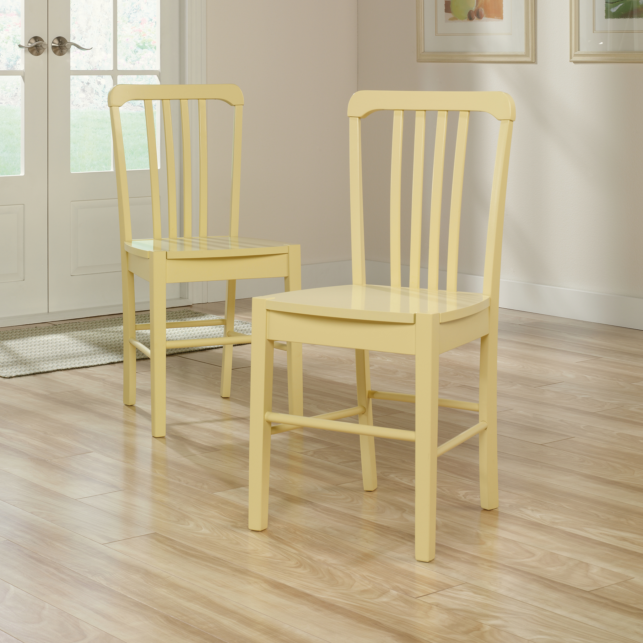 Original Cottage Slat Back Chair Set of 2 - Mellon Yellow