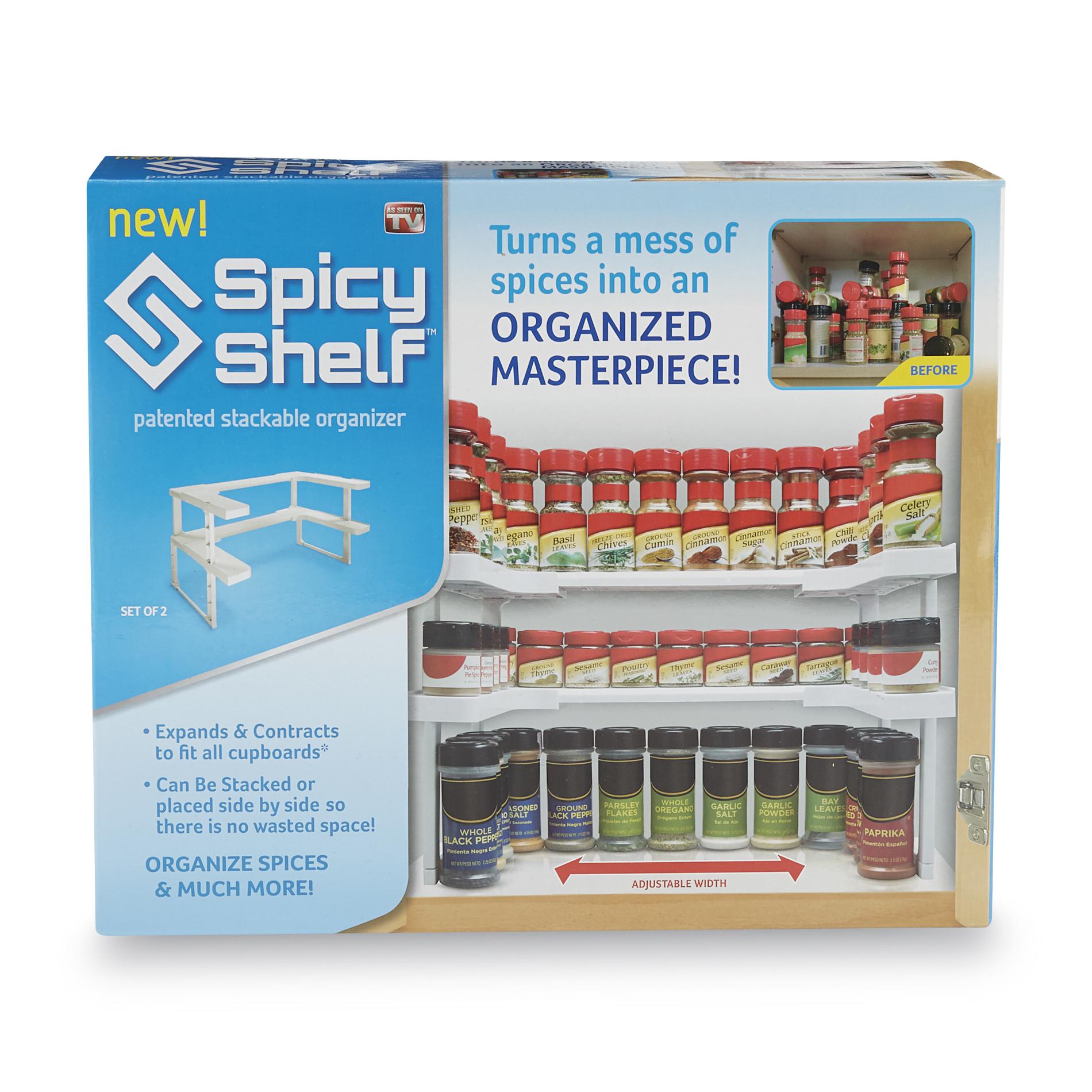 As Seen On TV 2-Pack Spicy Shelf Stackable Organizer
