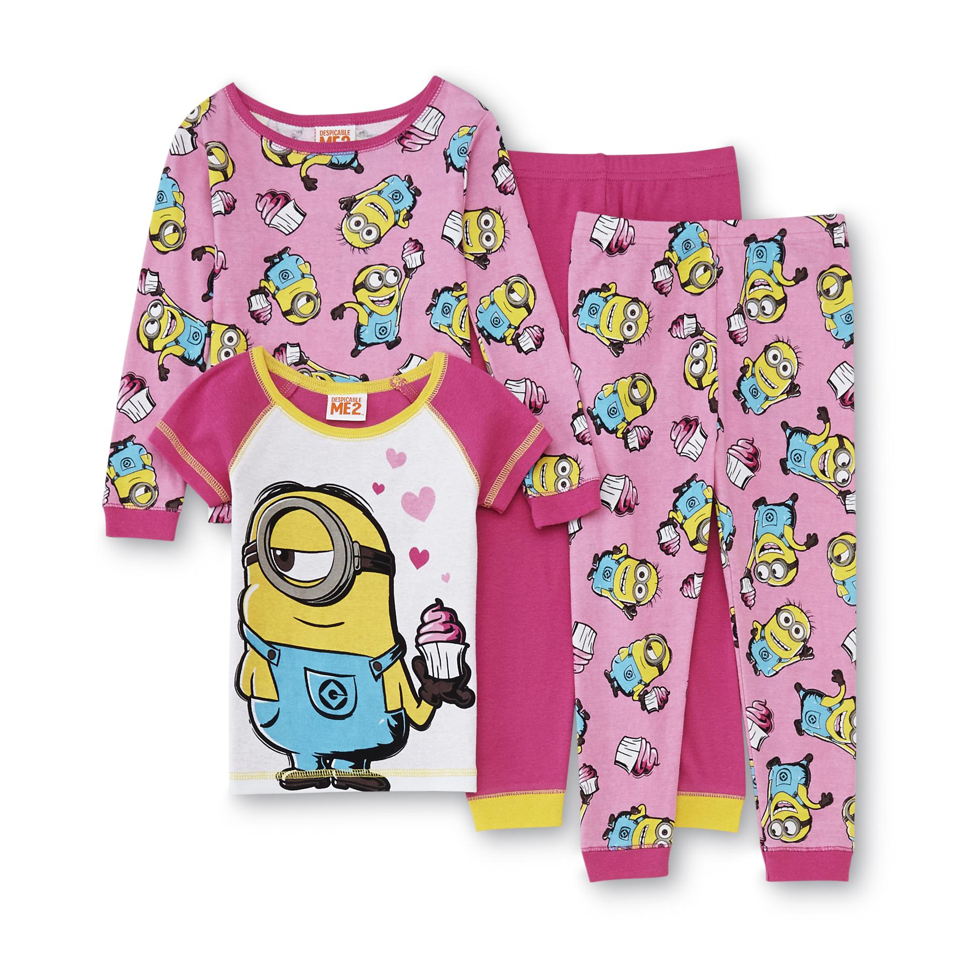 Despicable Me Toddler Girl's 2Pairs Pajamas Minions Shop Your Way