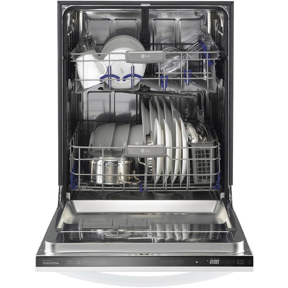 24" Fully Integrated Dishwasher w/ Flexible Rack System - White