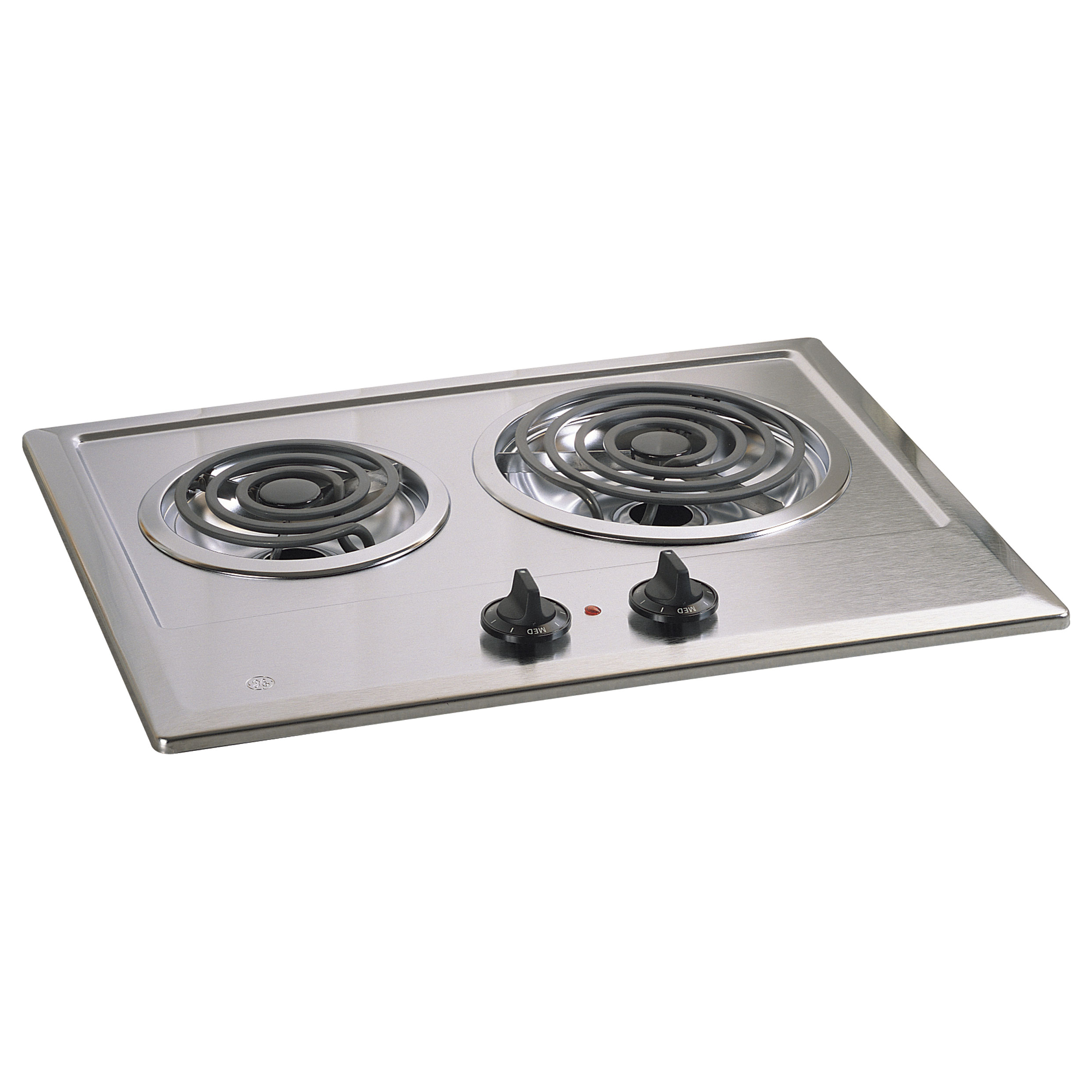 GE Appliances JP201CBSS 21" Electric Compact Cooktop with Coils