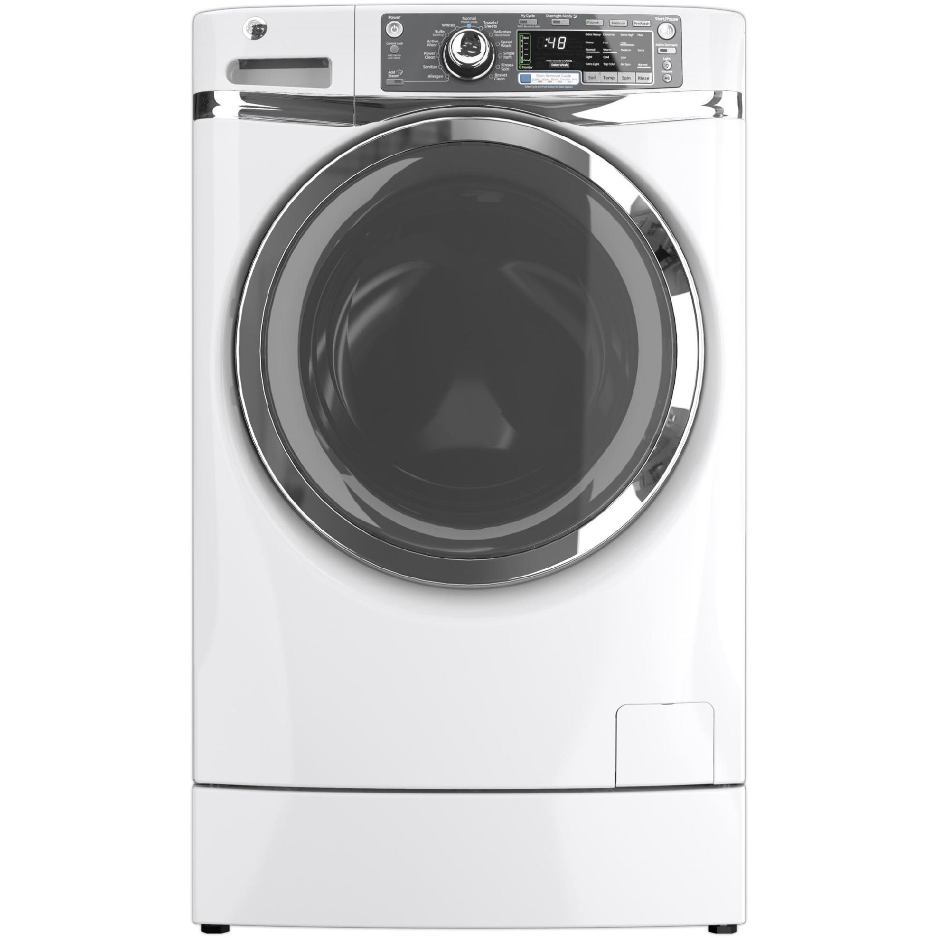 Ge 4.8 Cu. Ft. Rightheight Design Frontload Washer White Myspace