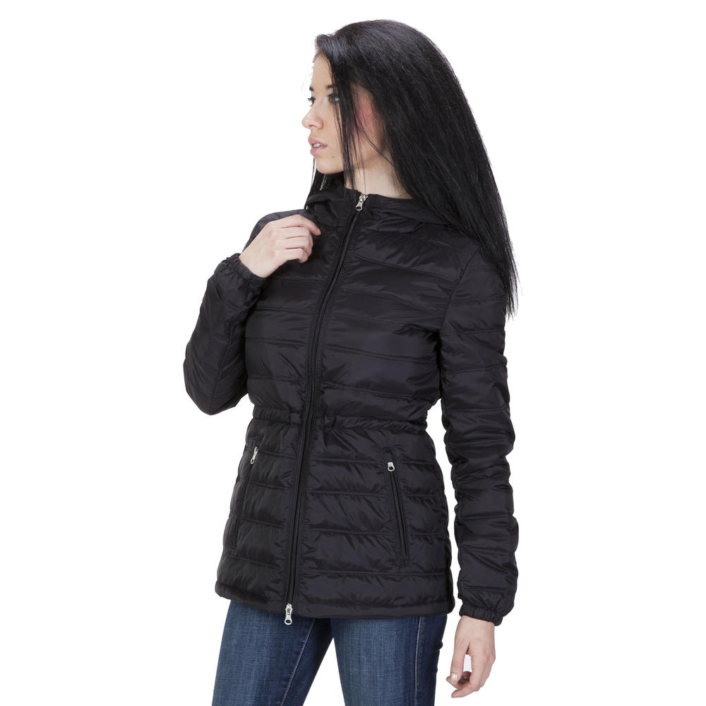 UNITED FACE Womens Ultra Light Hooded Down Jacket