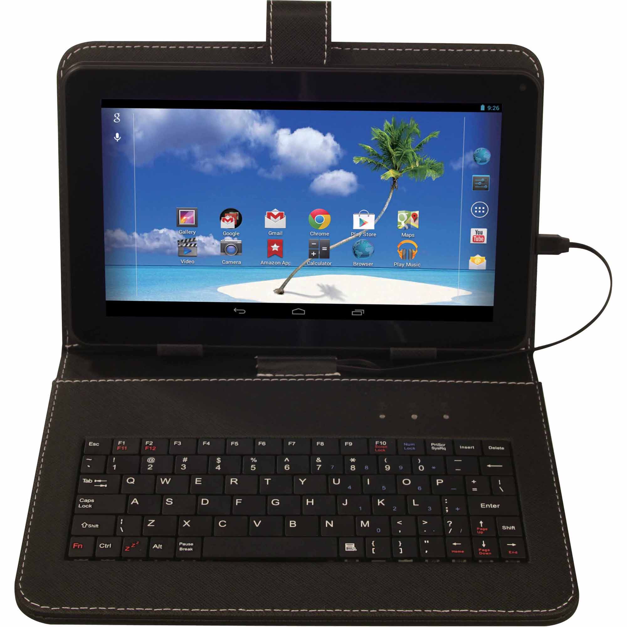 Proscan 9" Internet Tablet with 8 GB and Android 4.4 and Keyboard Case