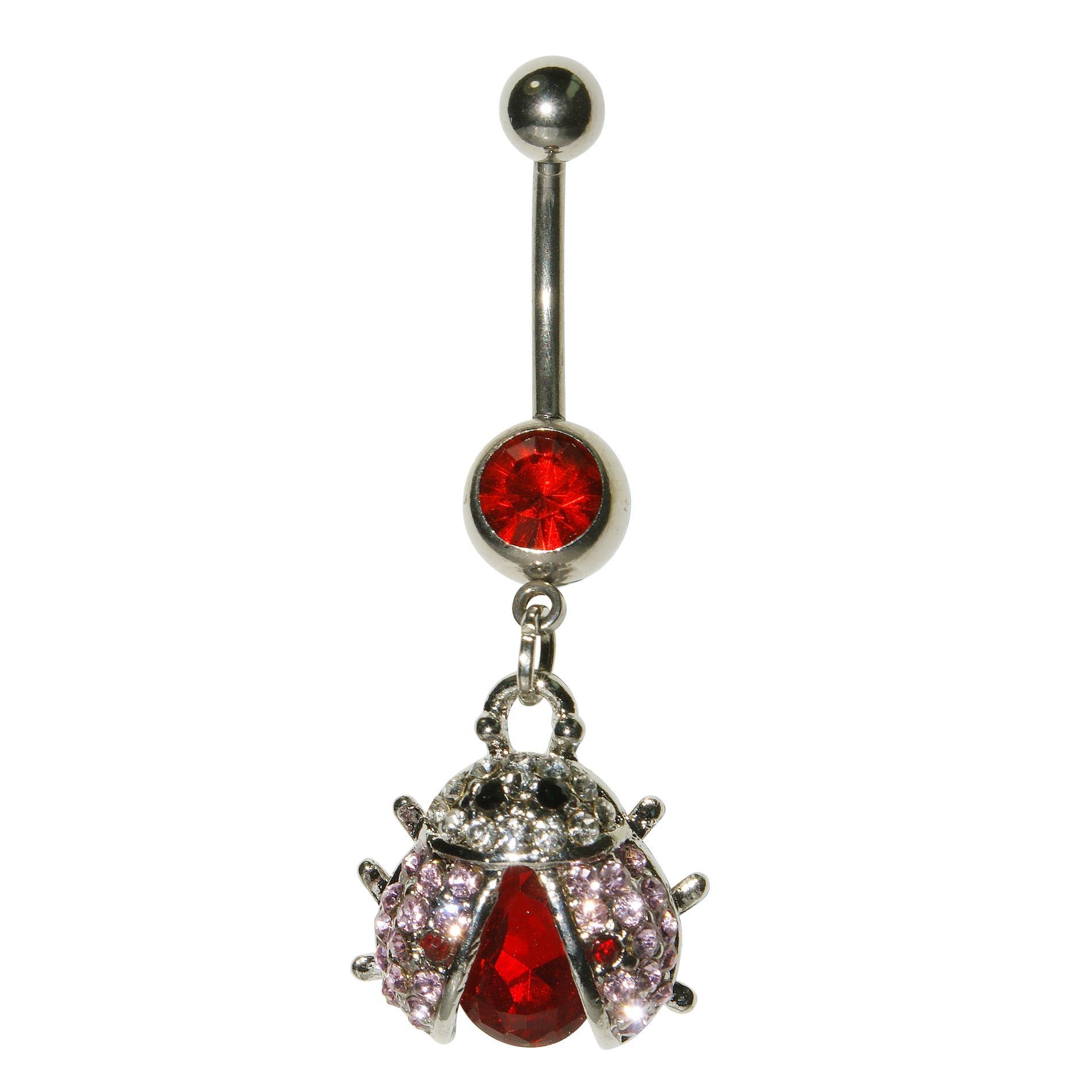 Lady Bug Belly Ring