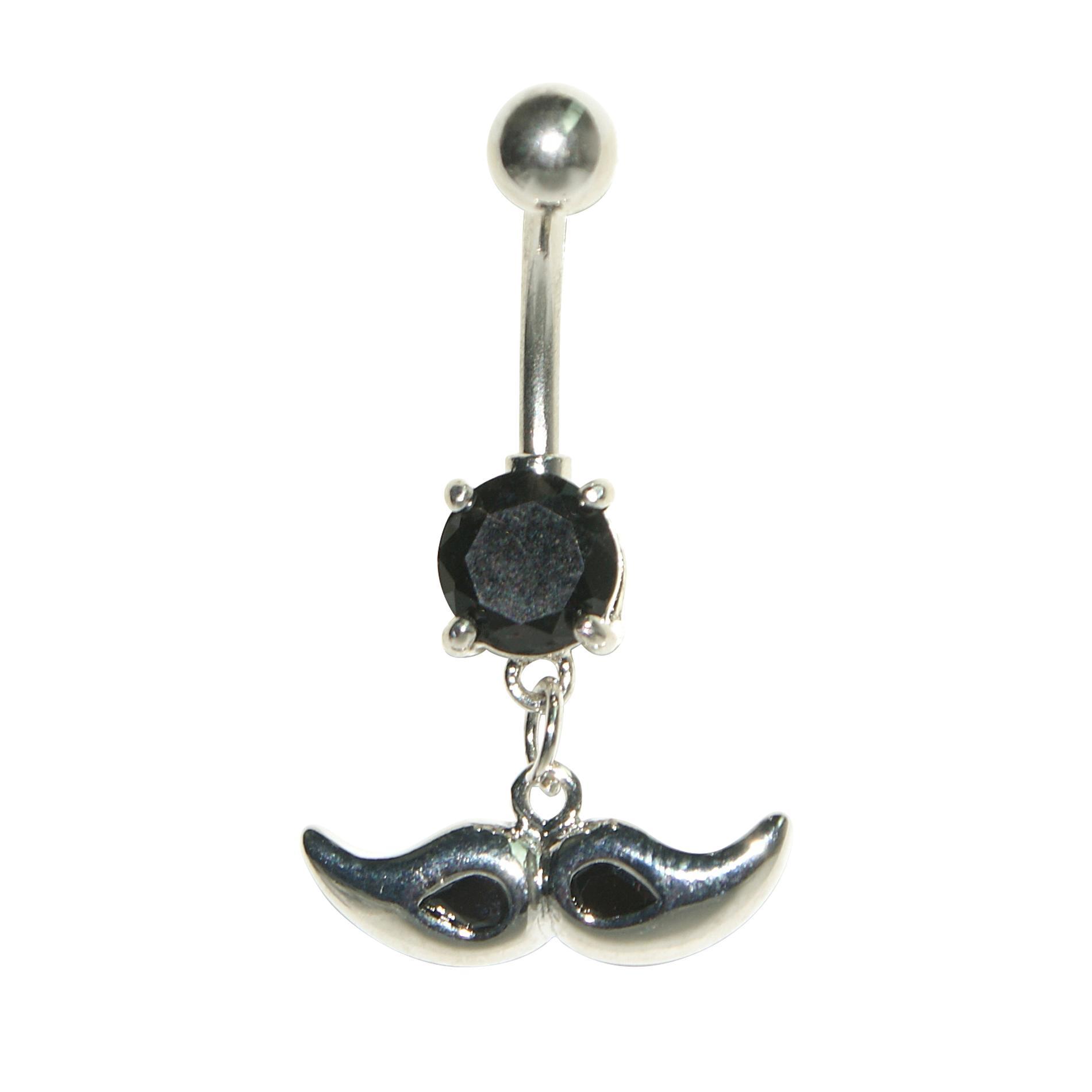 Mustache Belly Ring