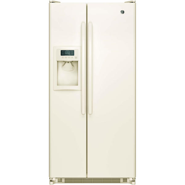 GE 20 cu. ft. SidebySide Refrigerator Bisque GSS20ETHCC