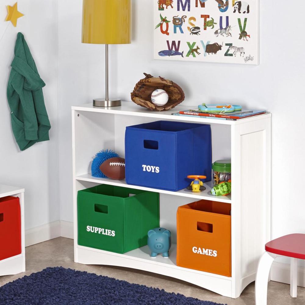 Orange Folding Storage Bin with Print - Toys