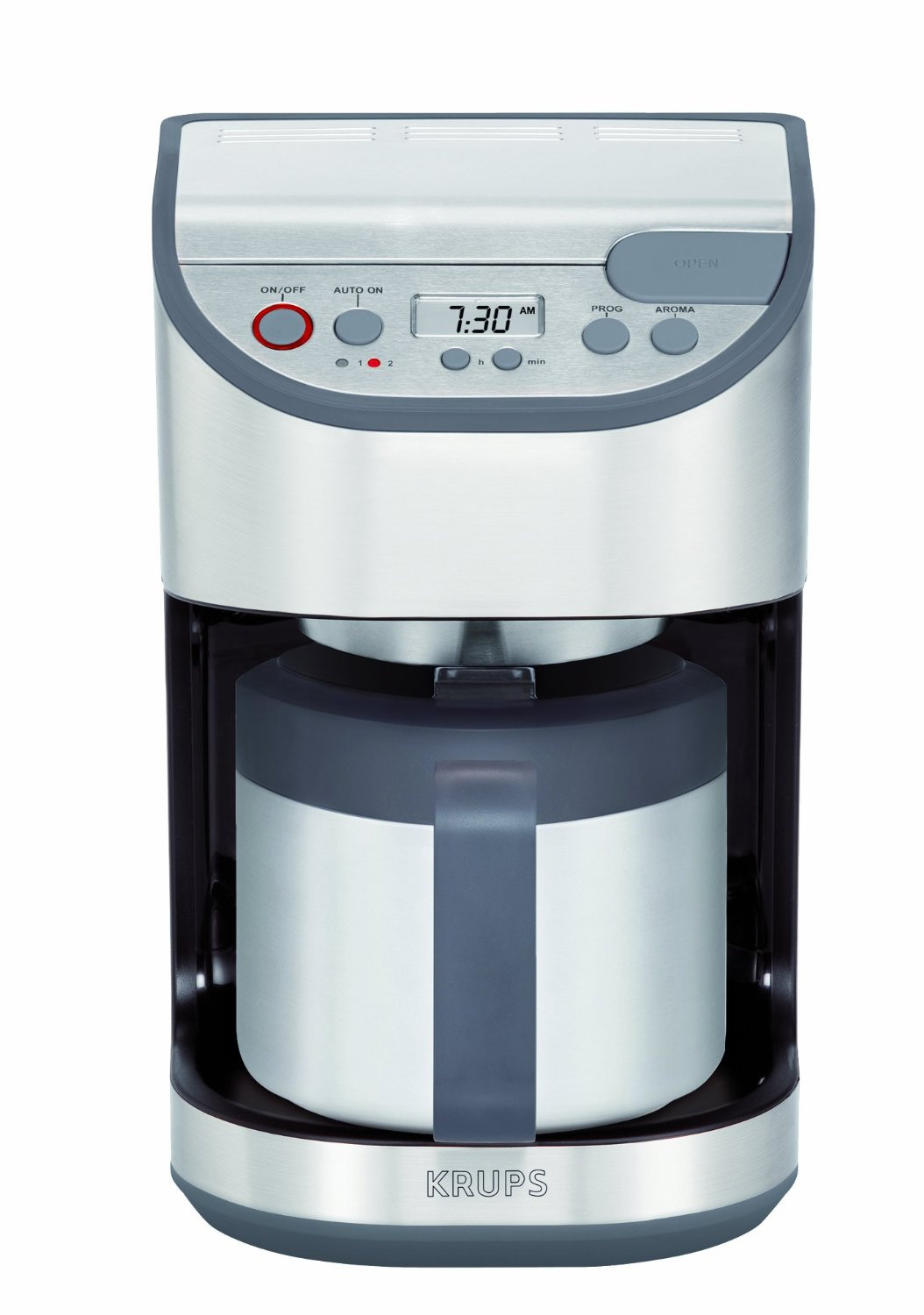 KT611D50 - KRUPSPrecision Programmable Thermal Carafe Coffee Maker with Stainless Steel Housing ...