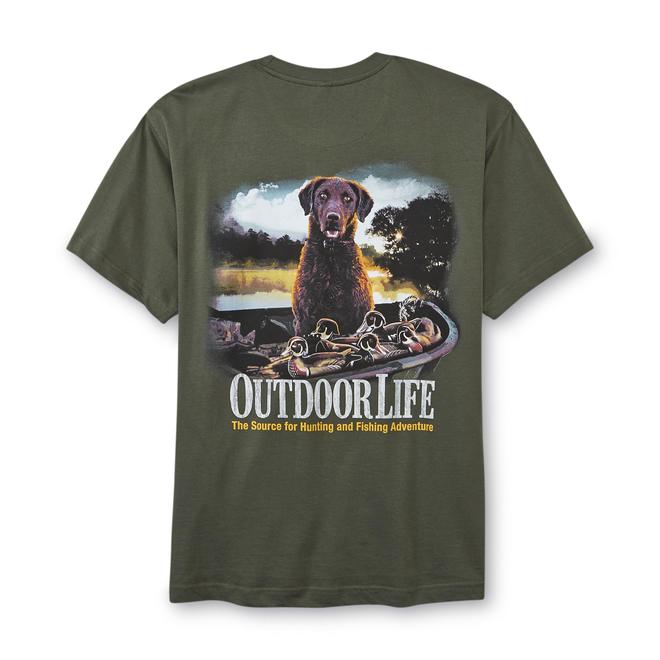 Outdoor Life Men's Graphic TShirt Hunting Dog & Duck Decoys