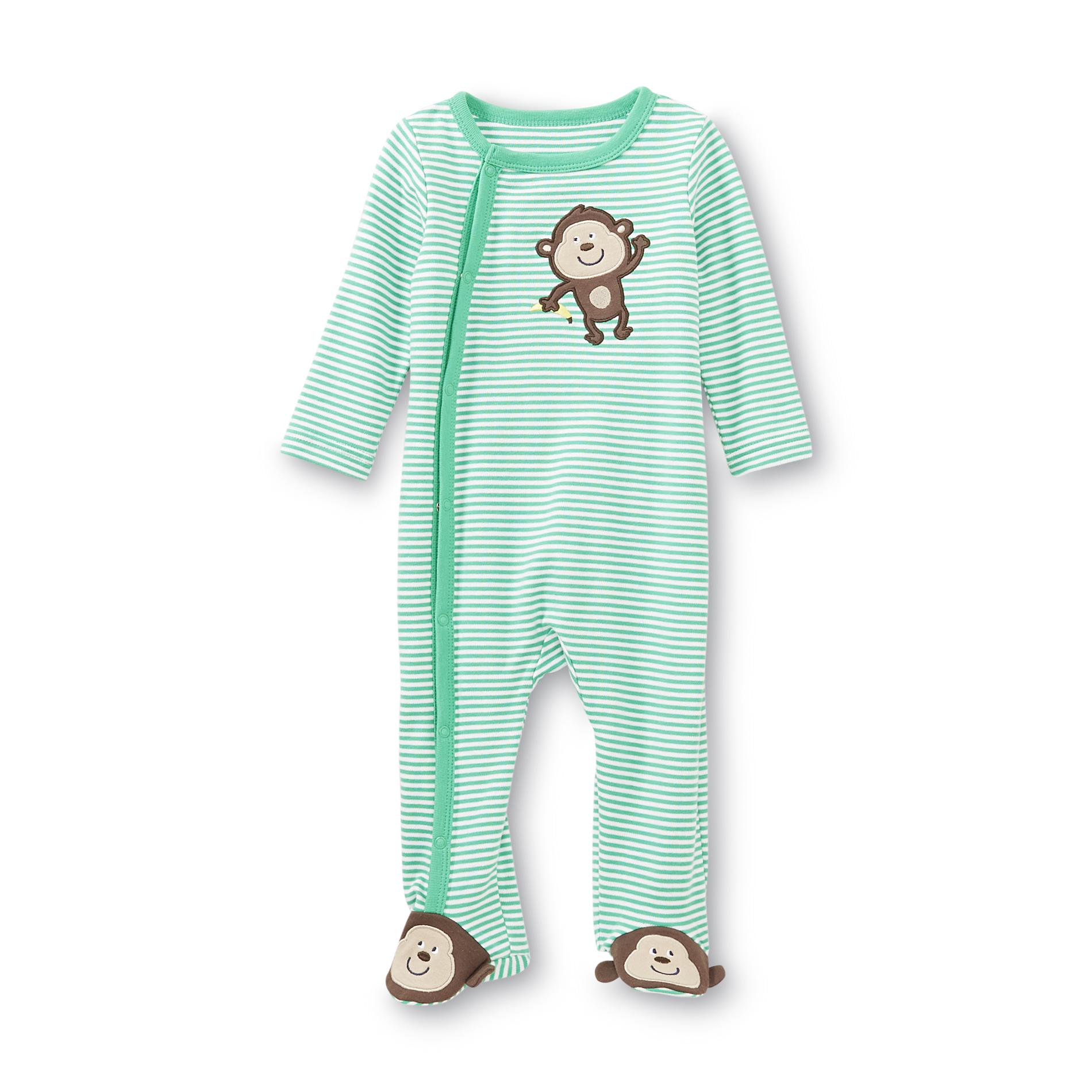 Little Wonders Newborn Boy's Footed Pajamas Monkey Shop Your Way