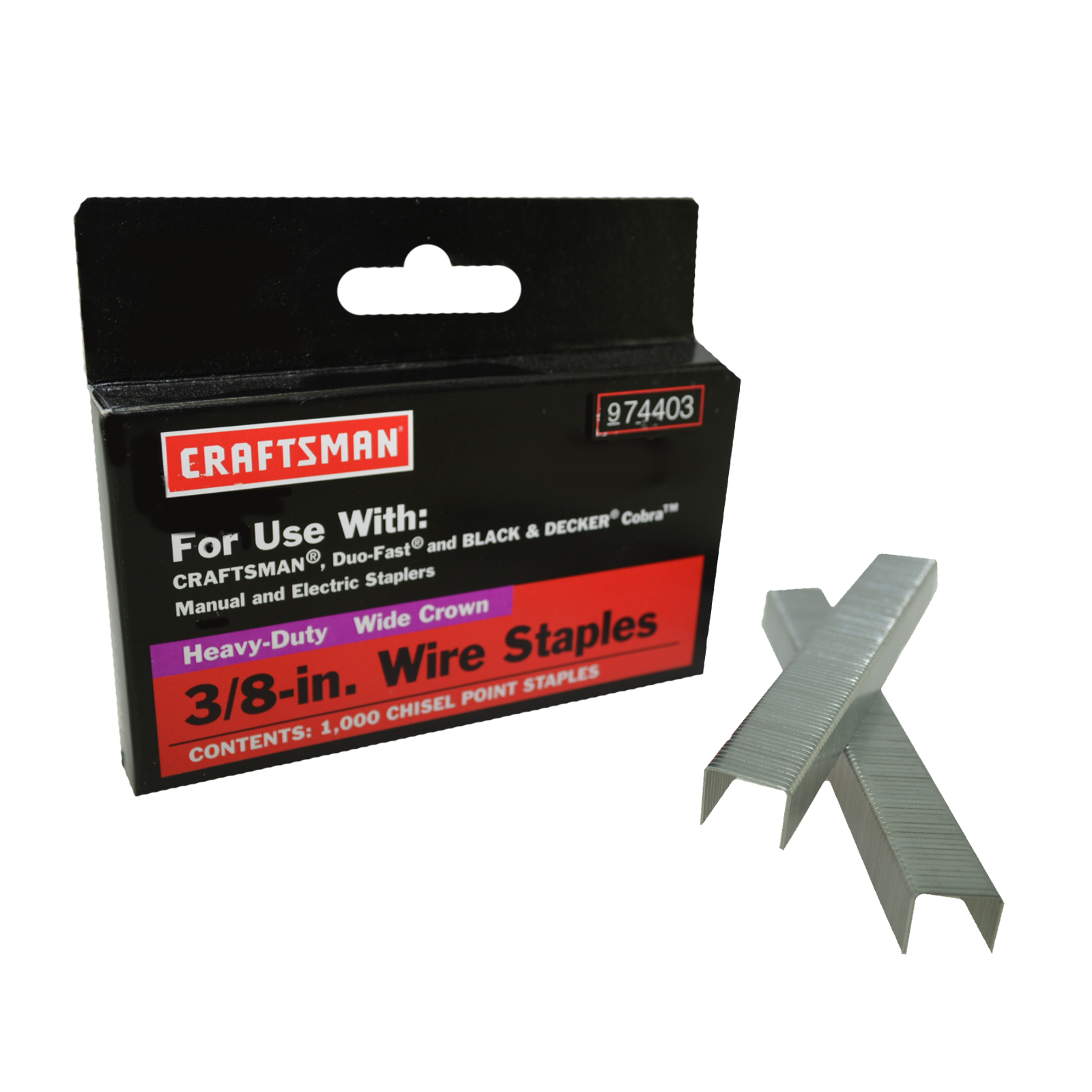 Craftsman 3/8 in. Staples, 1000 pk. Shop Your Way Online Shopping