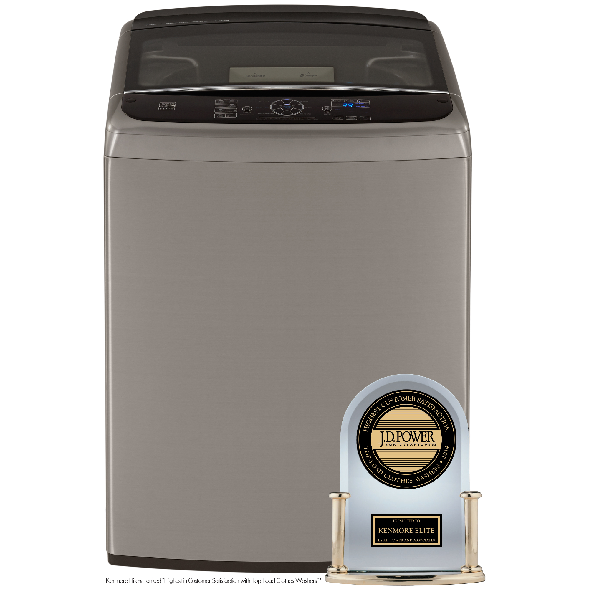 Kenmore Elite 5.2 cu. ft. Top-Load Washer w/Ultra Wash Cycle - Metallic