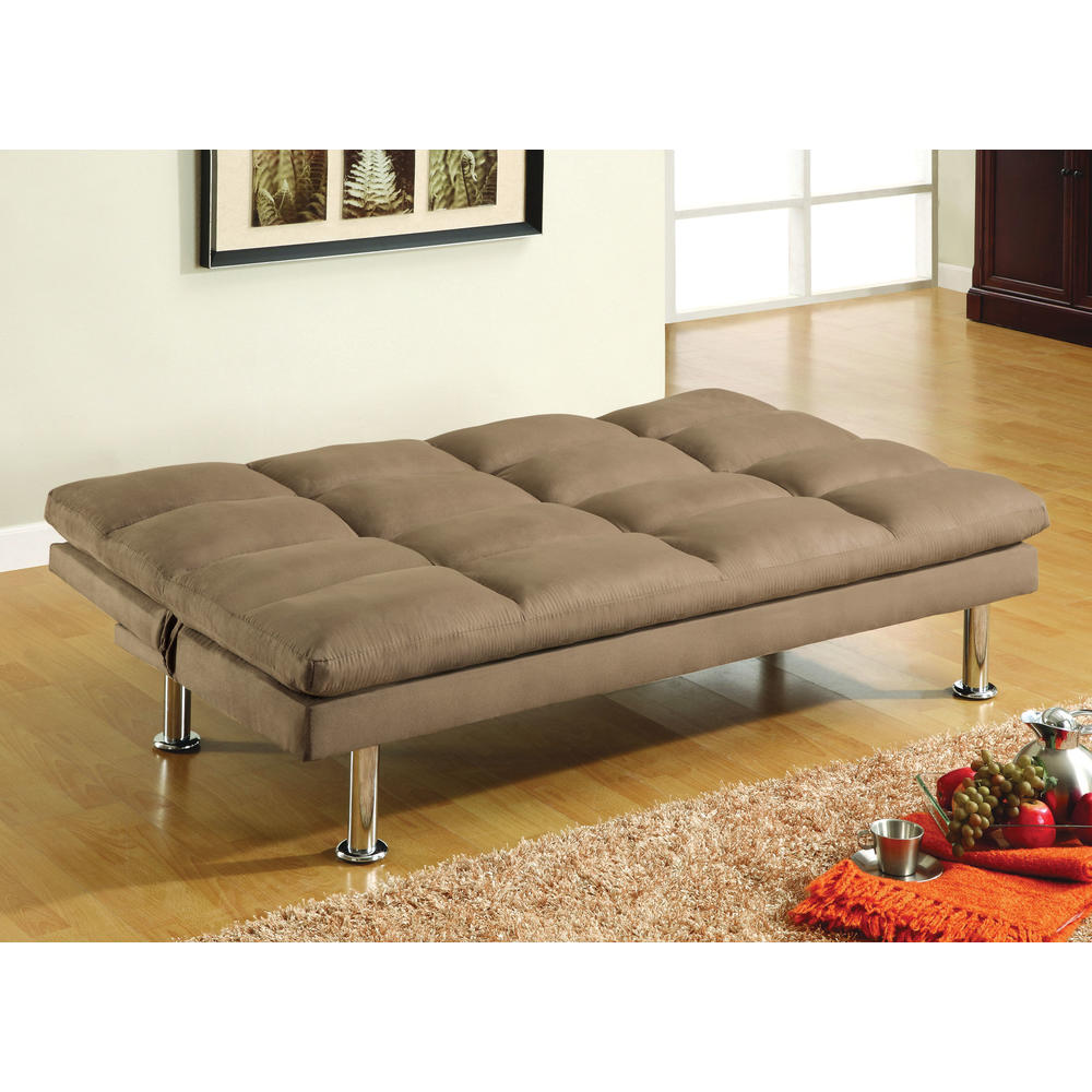 Ambler Microfiber Tufted Futon Sofa