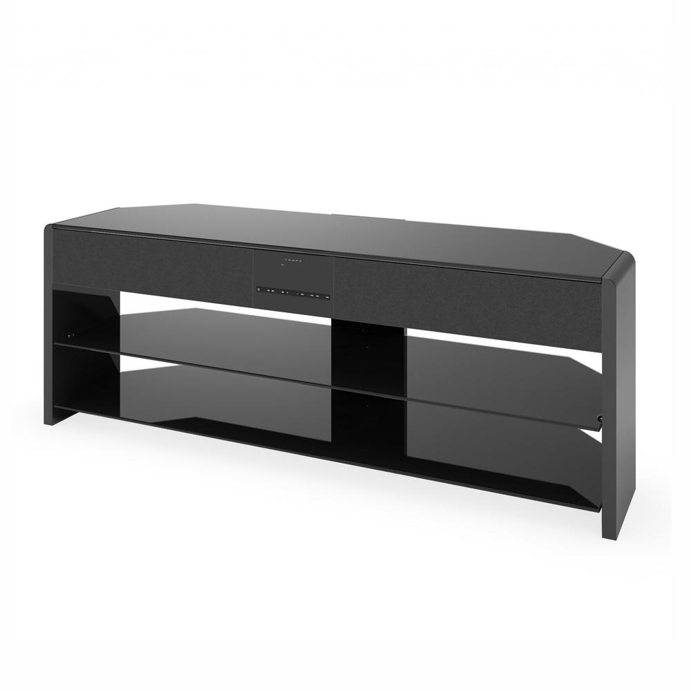 Santa Brio Glossy TV Stand with Sound Bar for TVs up to 55"