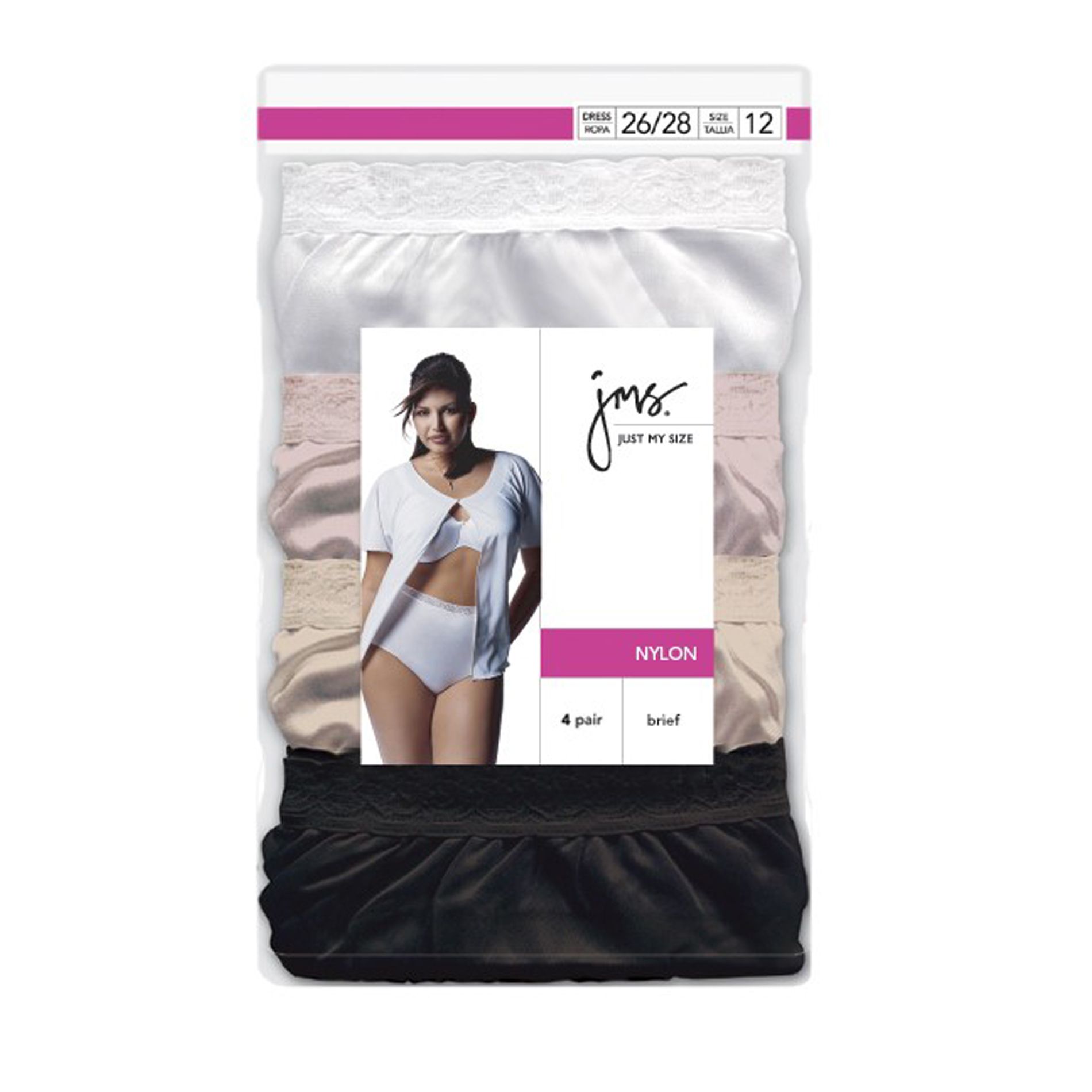 UPC 075338642765 product image for Just My Size Women's4 Pack Nylon Briefs - SARA LEE ACTIVEWEAR | upcitemdb.com