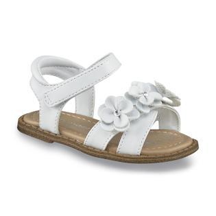 White Jeweled Floral Sandal - Clothing, Shoes  Jewelry - Shoes - Baby ...