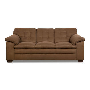 Brown Leather Sofa And Loveseat Set