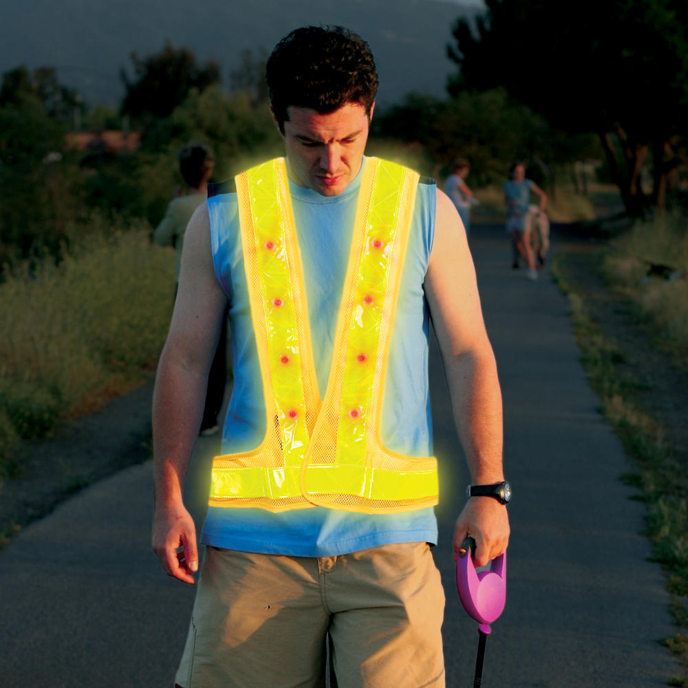 20026 Reflective Safety Vest with 16 Emergency Preparedness LED Lights