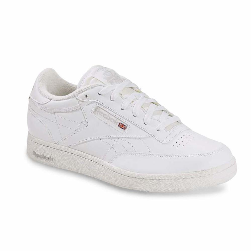 Men's Classic Club-C White Casual Athletic Shoe - Wide Width