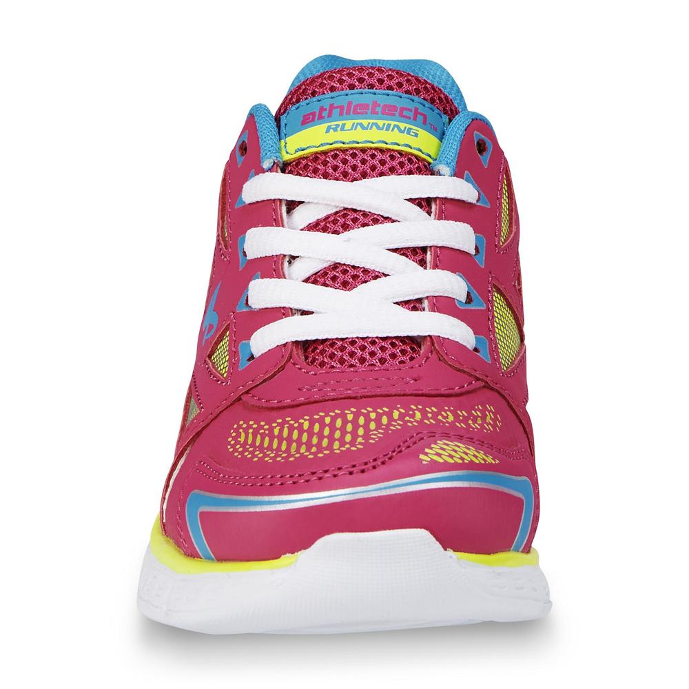 Girl's Dash Pink/Yellow Running Shoe