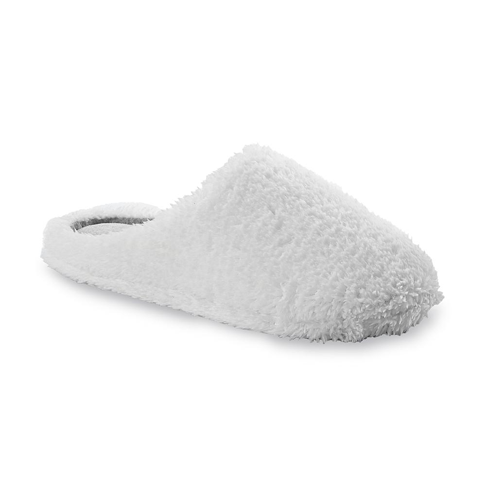Women's Clog-Style White Slipper