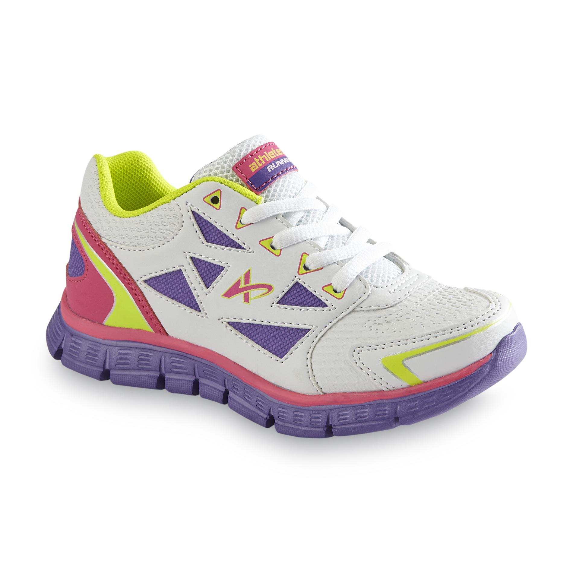 Girl's Dash Pink/Yellow Running Shoe