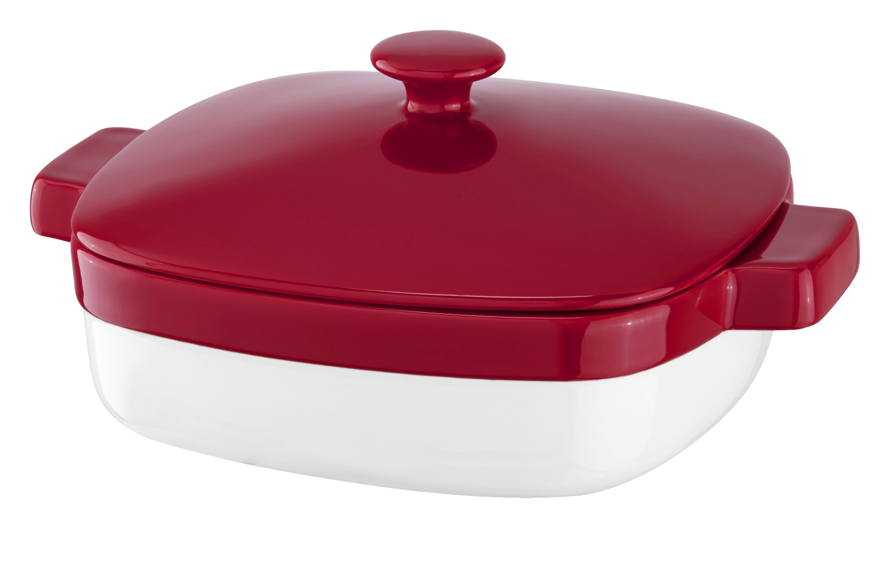 KBLR28CRER 2.8 Quart Streamline Ceramic Casserole Dish - Empire Red