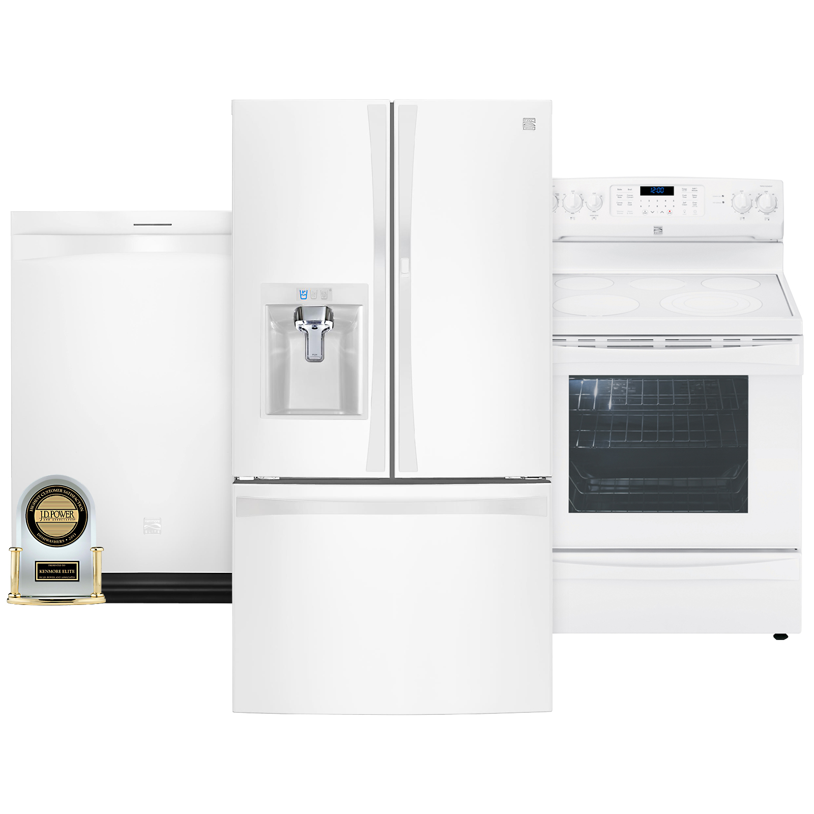 Kenmore Elite 3 Piece Kitchen Suite - White