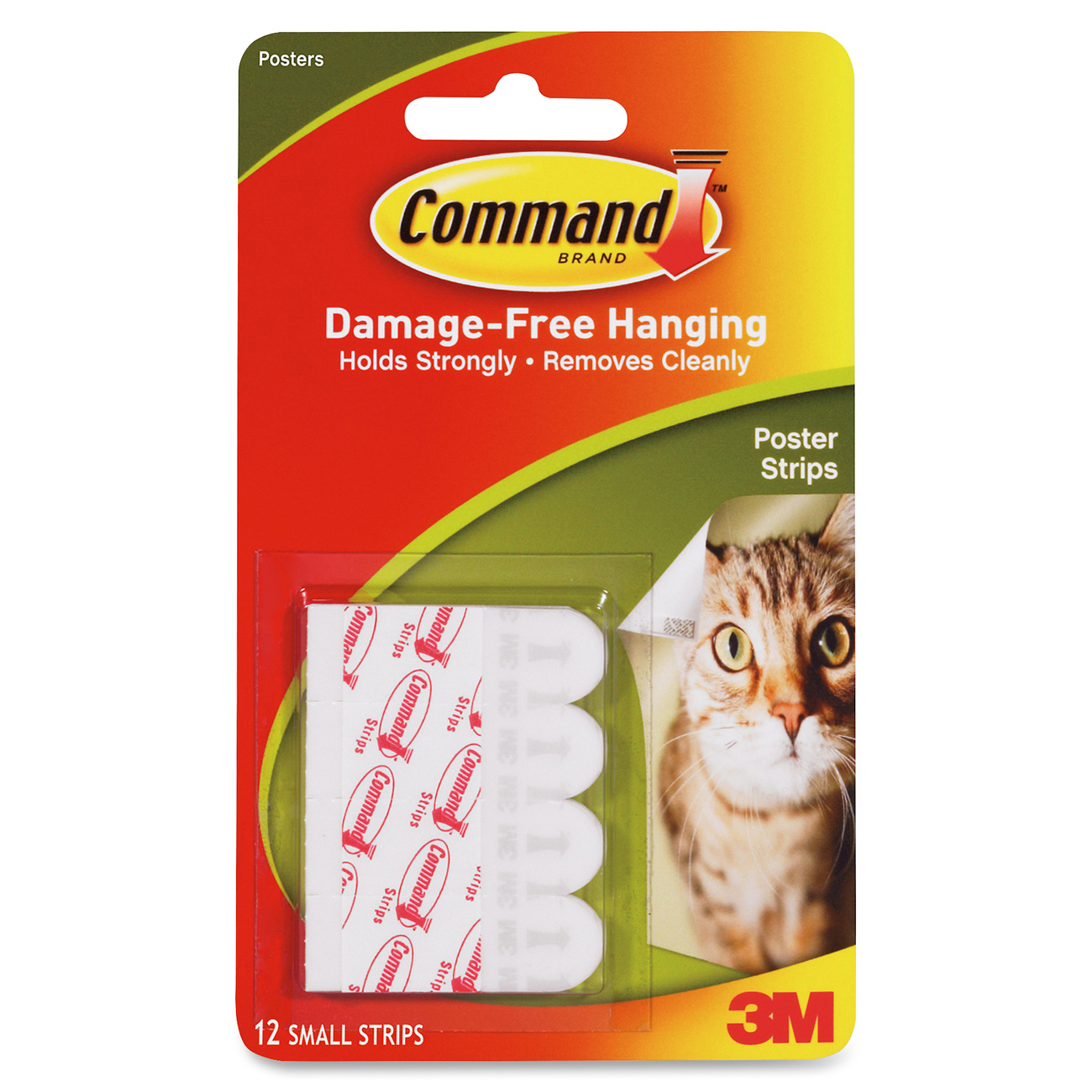 3m command damage-free poster strips  white  decorate and hang without tools  indoor  multi-pack 4 pack