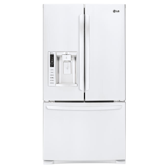 LG LFX28968SW 26.8 Cu. Ft. White BottomFreezer Refrigerator